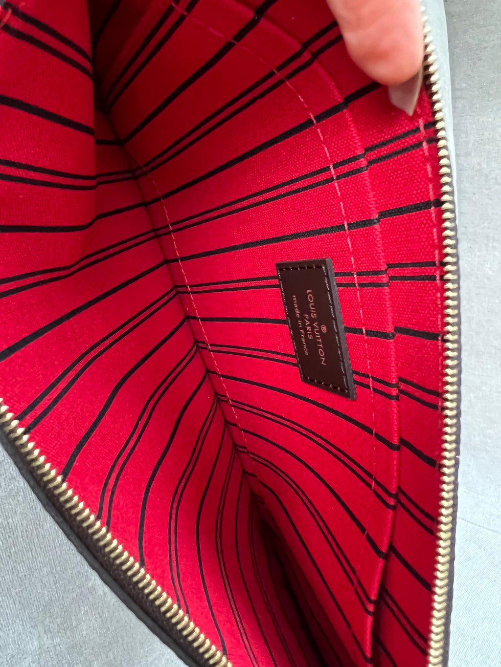 Louis Vuitton Pouch (from Neverfull) in Damier Ebene