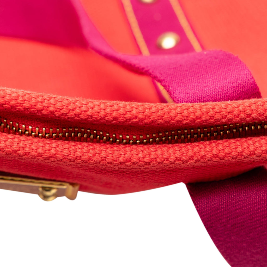 Red Louis Vuitton Antigua Cabas GM Tote Bag