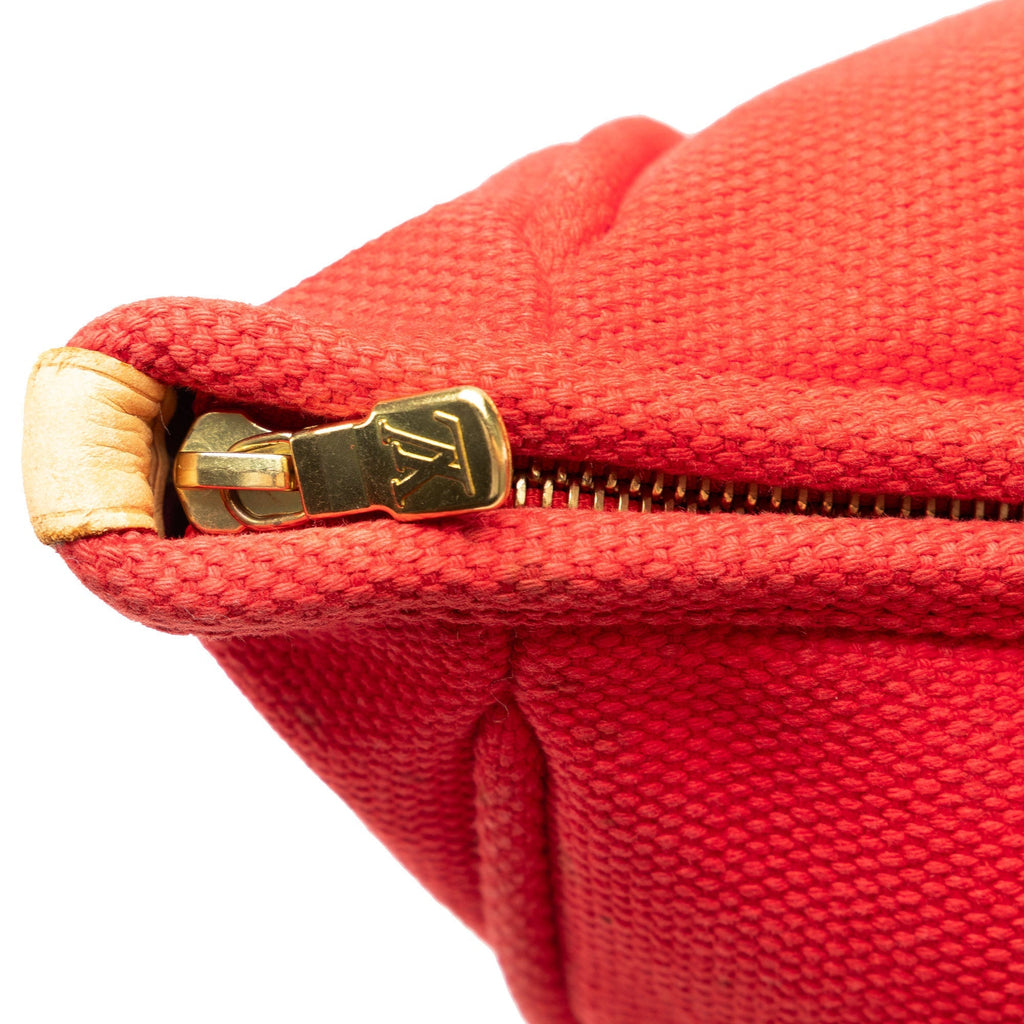 Red Louis Vuitton Antigua Cabas GM Tote Bag