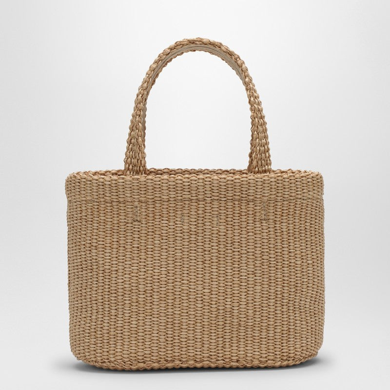 Jimmy Choo Small Beach Tote East-West In Natural Rafia Women