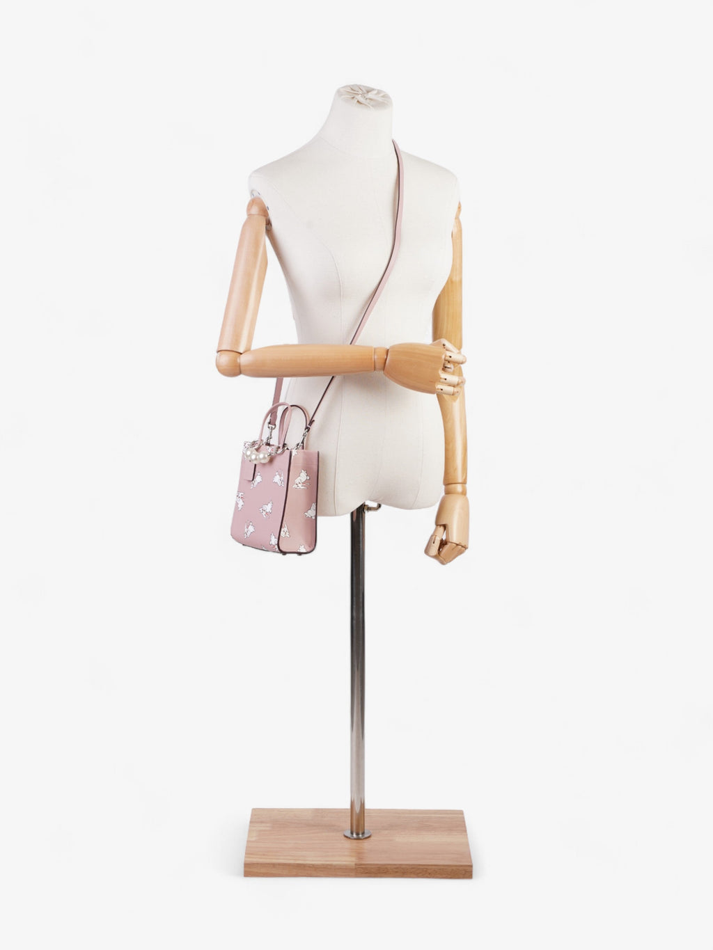 Coach Coach X White Rabbit Carry Tote Pink / White Leather Mini