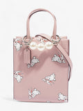 Coach Coach X White Rabbit Carry Tote Pink / White Leather Mini