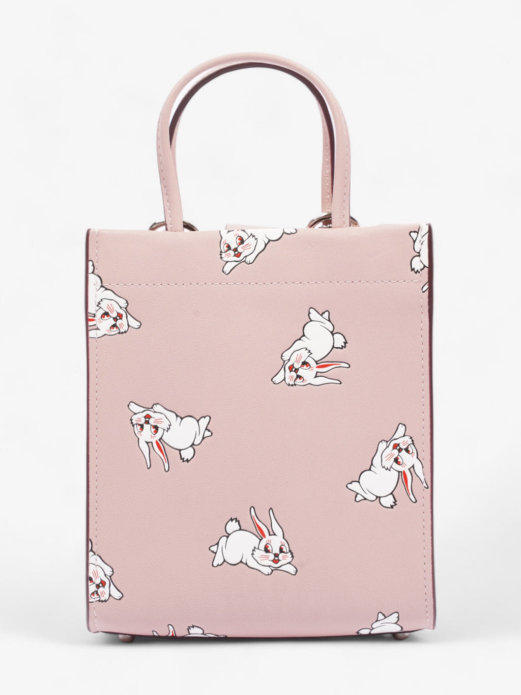 Coach Coach X White Rabbit Carry Tote Pink / White Leather Mini