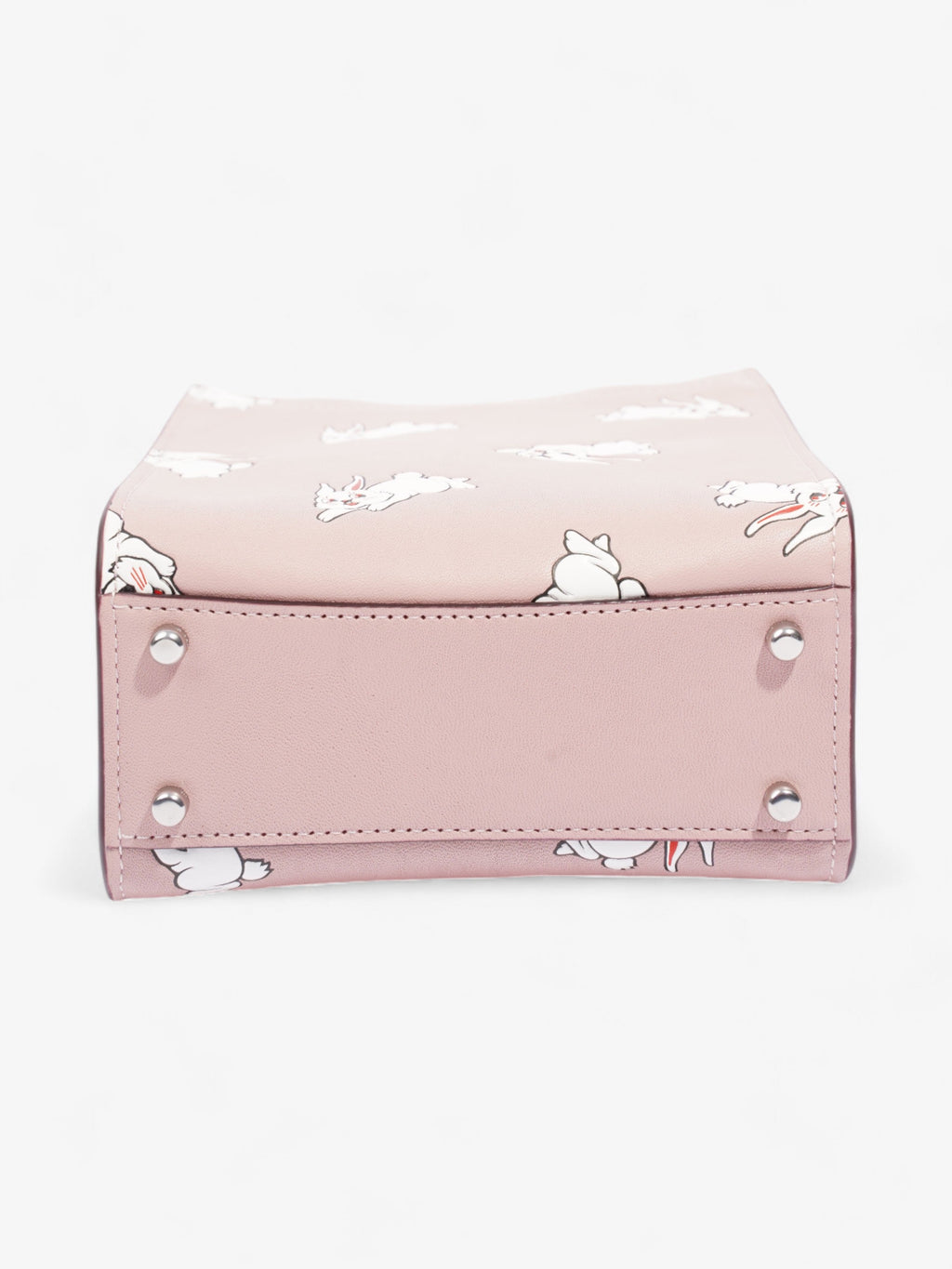 Coach Coach X White Rabbit Carry Tote Pink / White Leather Mini