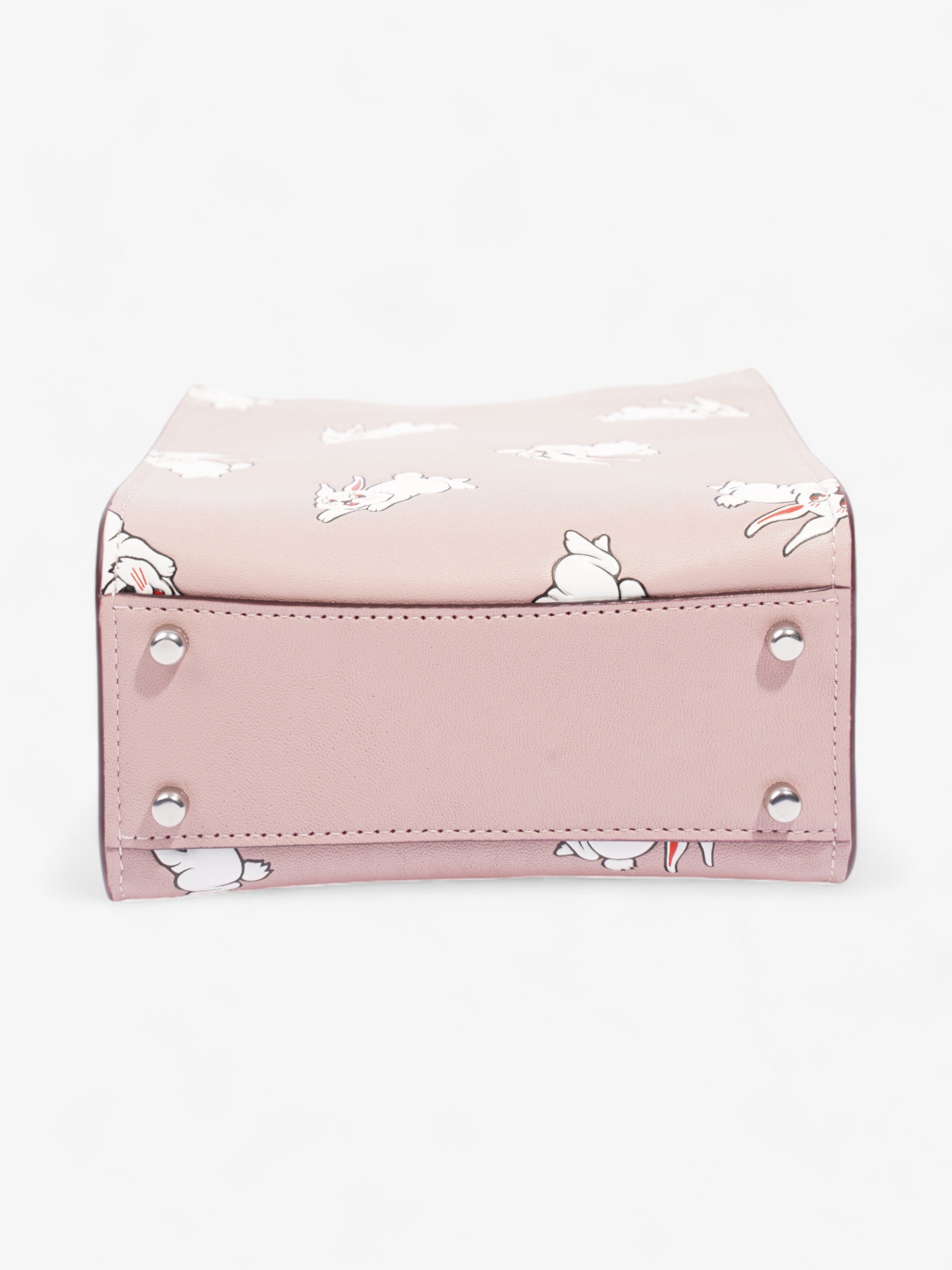 Coach Coach X White Rabbit Carry Tote Pink / White Leather Mini