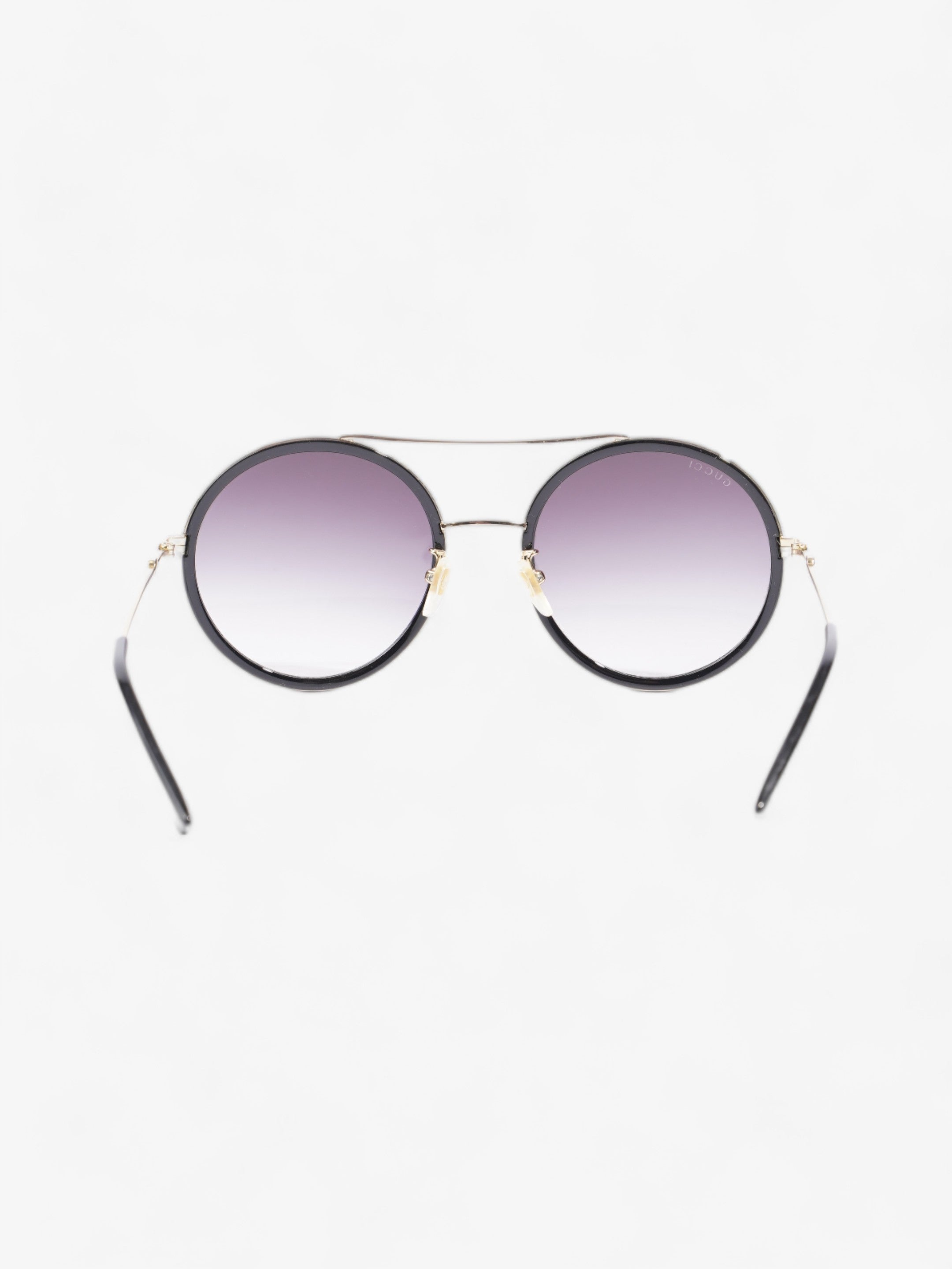 Gucci Round Sunglasses Black Acetate 140mm