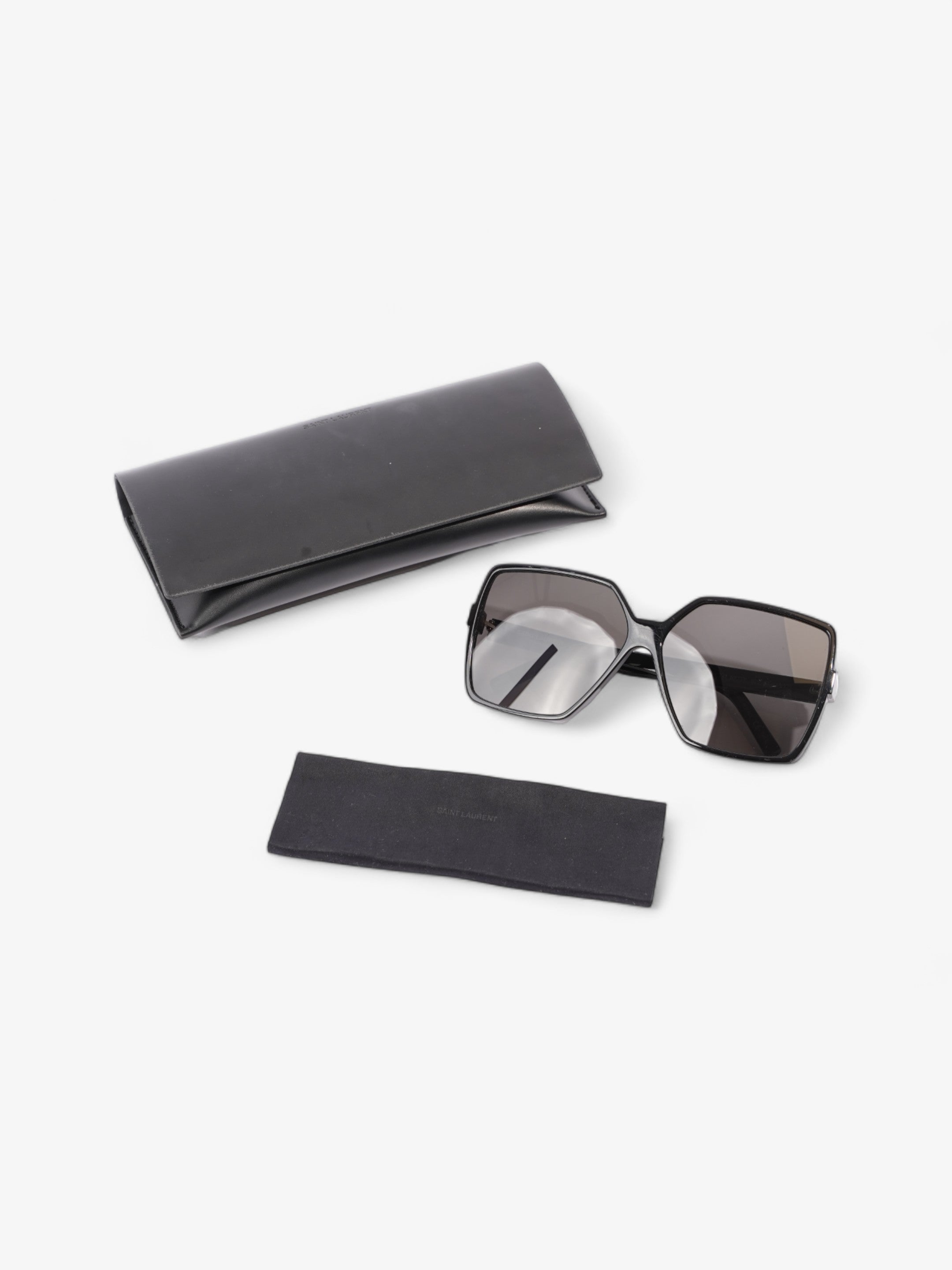 Saint Laurent Betty Sunglasses Black Acetate 135mm