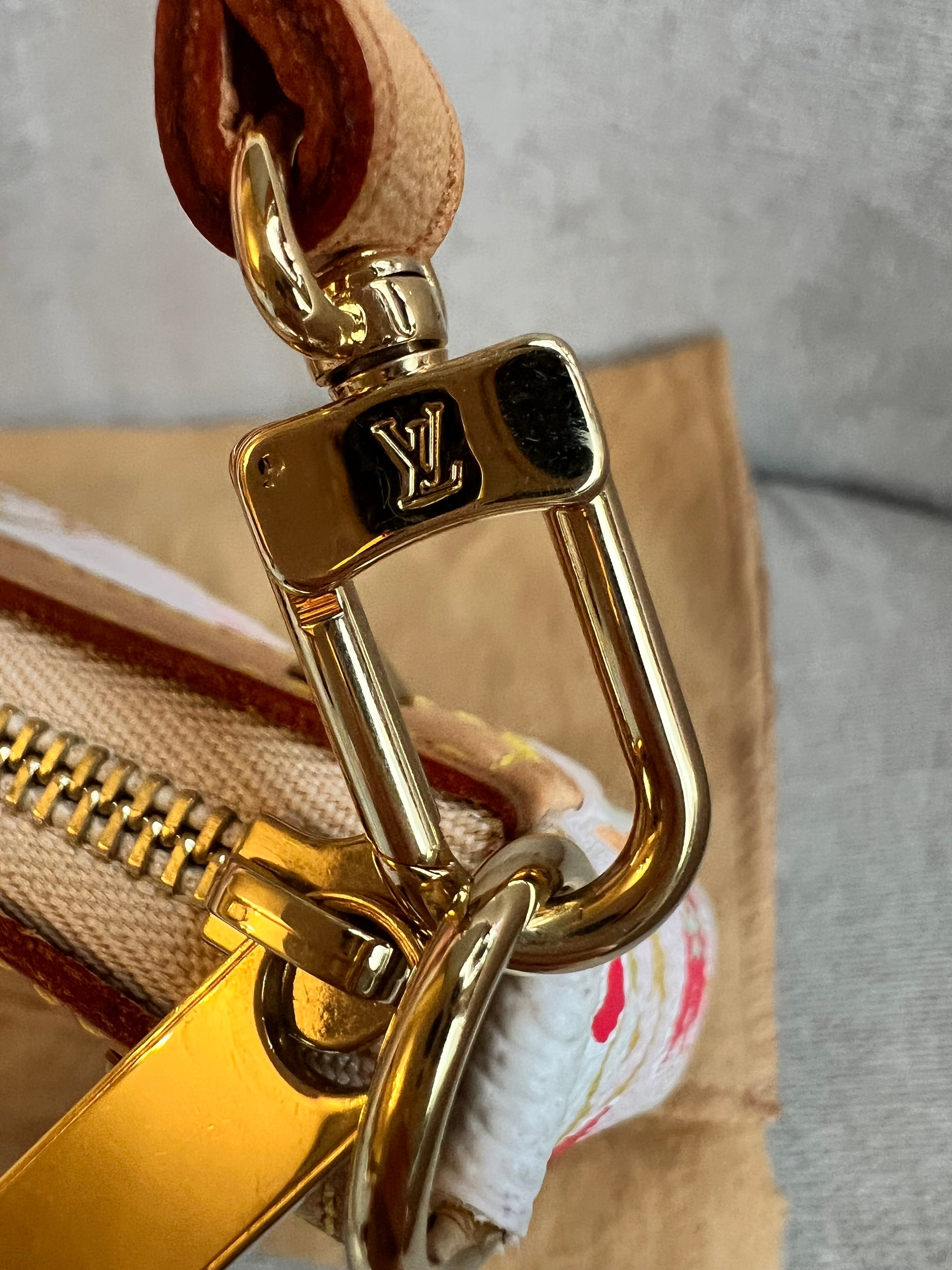 Louis Vuitton Pochette Accessoires Cherry Blossom Damier Azur