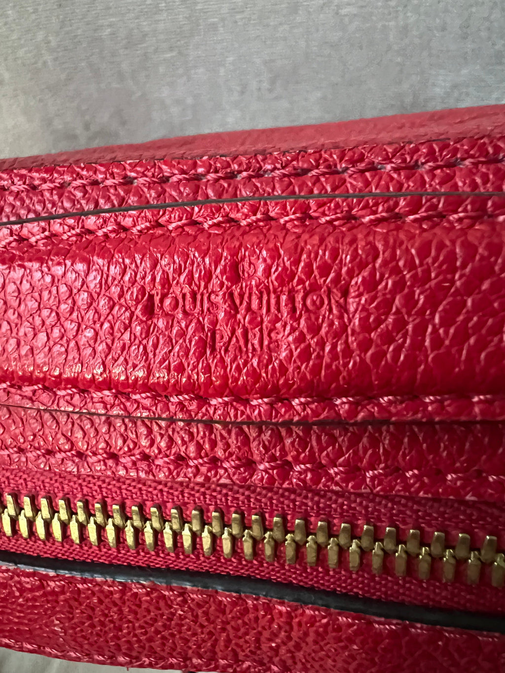 Louis Vuitton Saintonge Red Empreinte (RRP £1520)