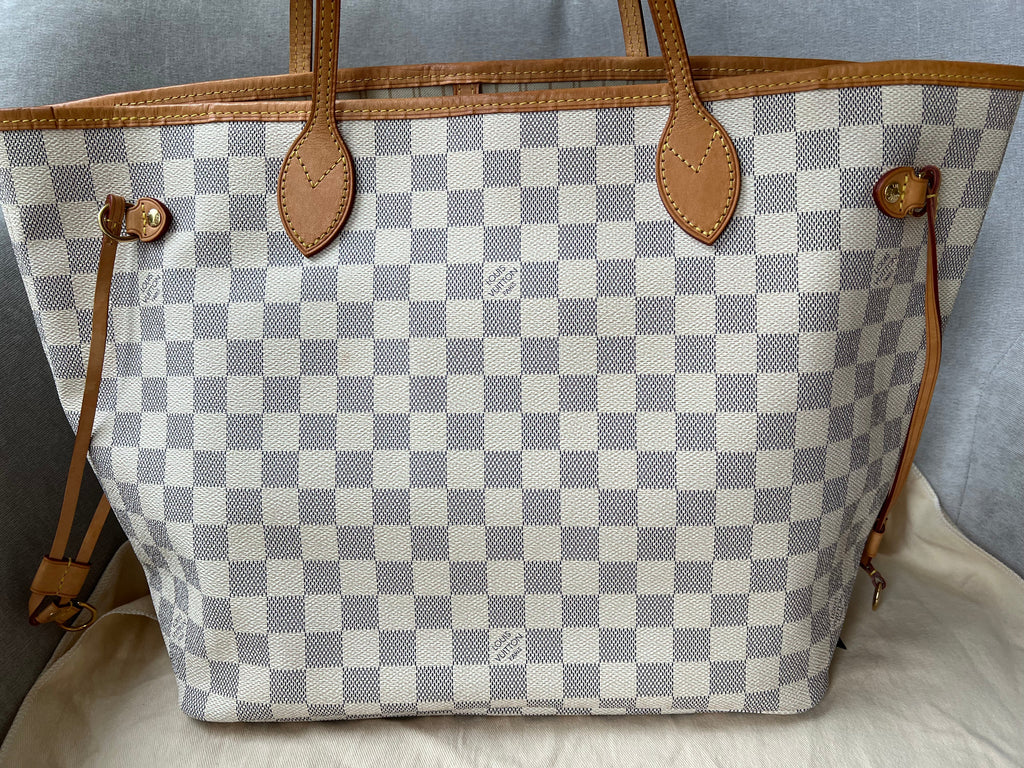 Louis Vuitton Neverfull MM  Damier Azur (RRP £1,410)