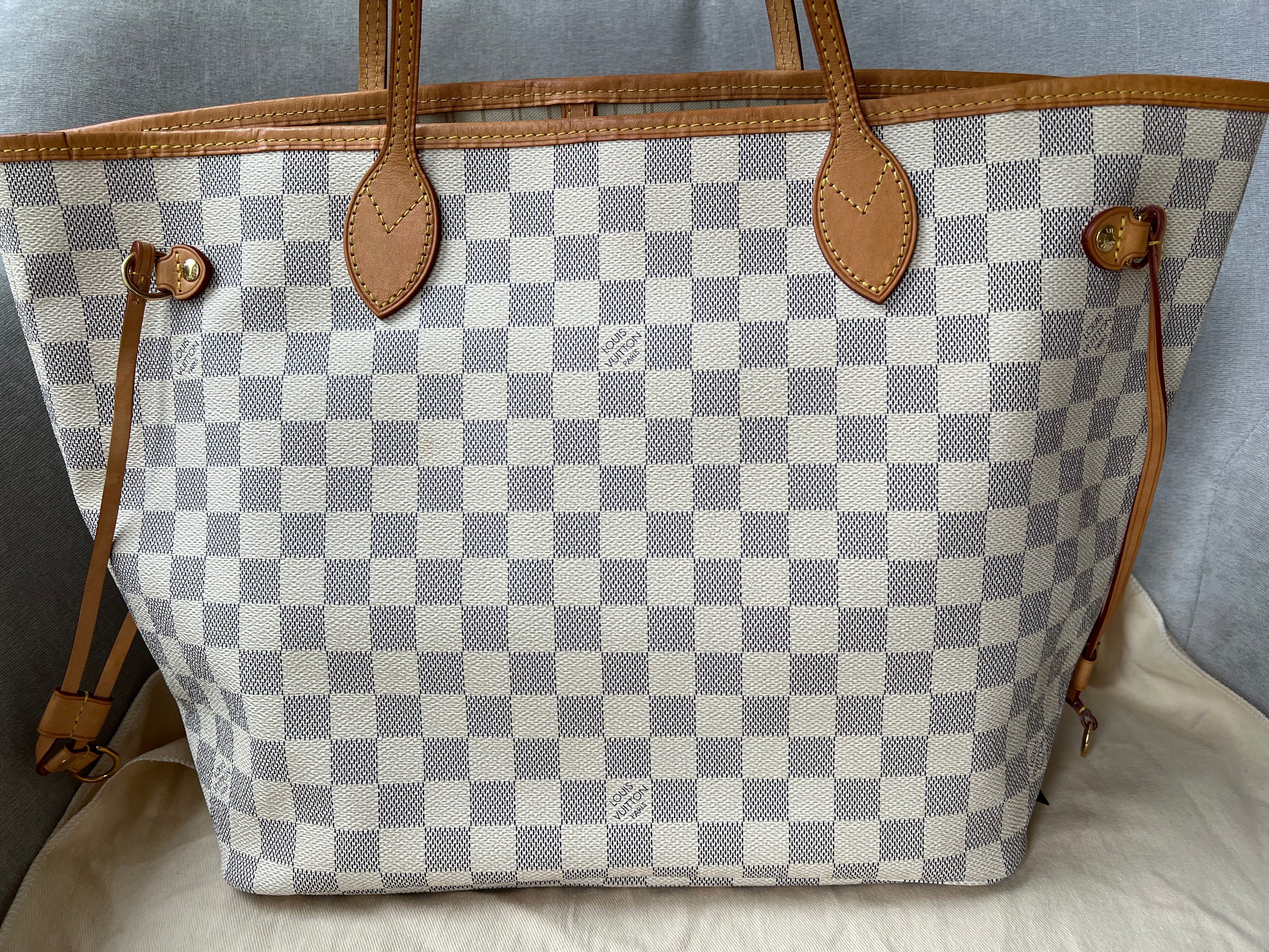 Louis Vuitton Neverfull MM  Damier Azur (RRP £1,410)