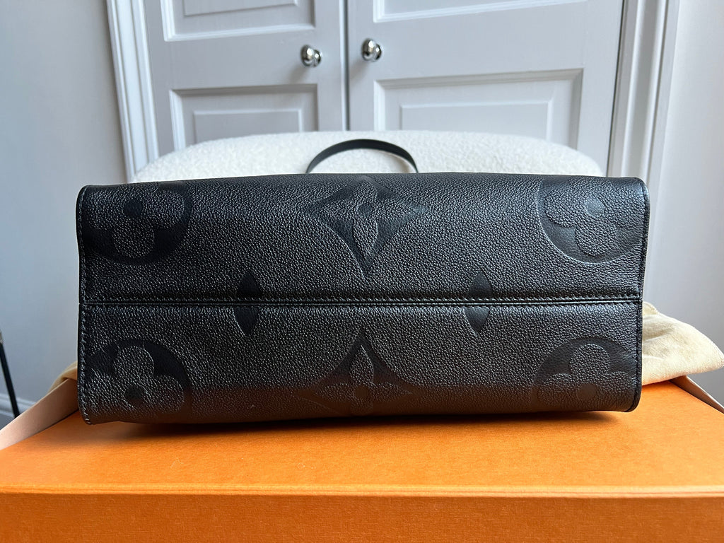 Louis Vuitton On the Go MM Black Empreinte (RRP £2,450)