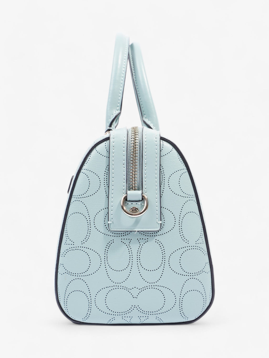 Coach Rowan Satchel Light Blue Leather