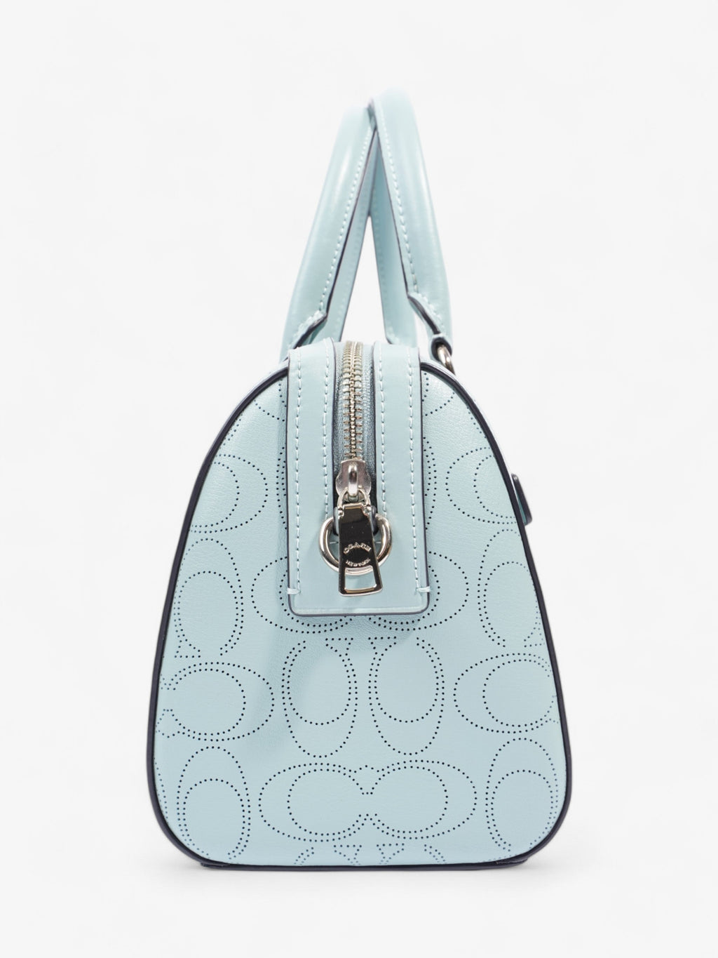 Coach Rowan Satchel Light Blue Leather