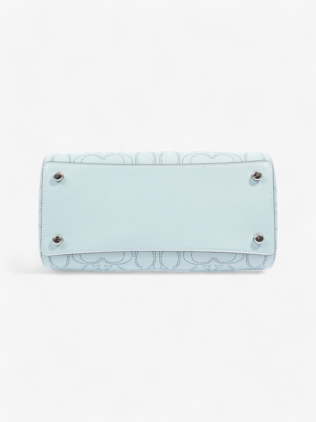 Coach Rowan Satchel Light Blue Leather