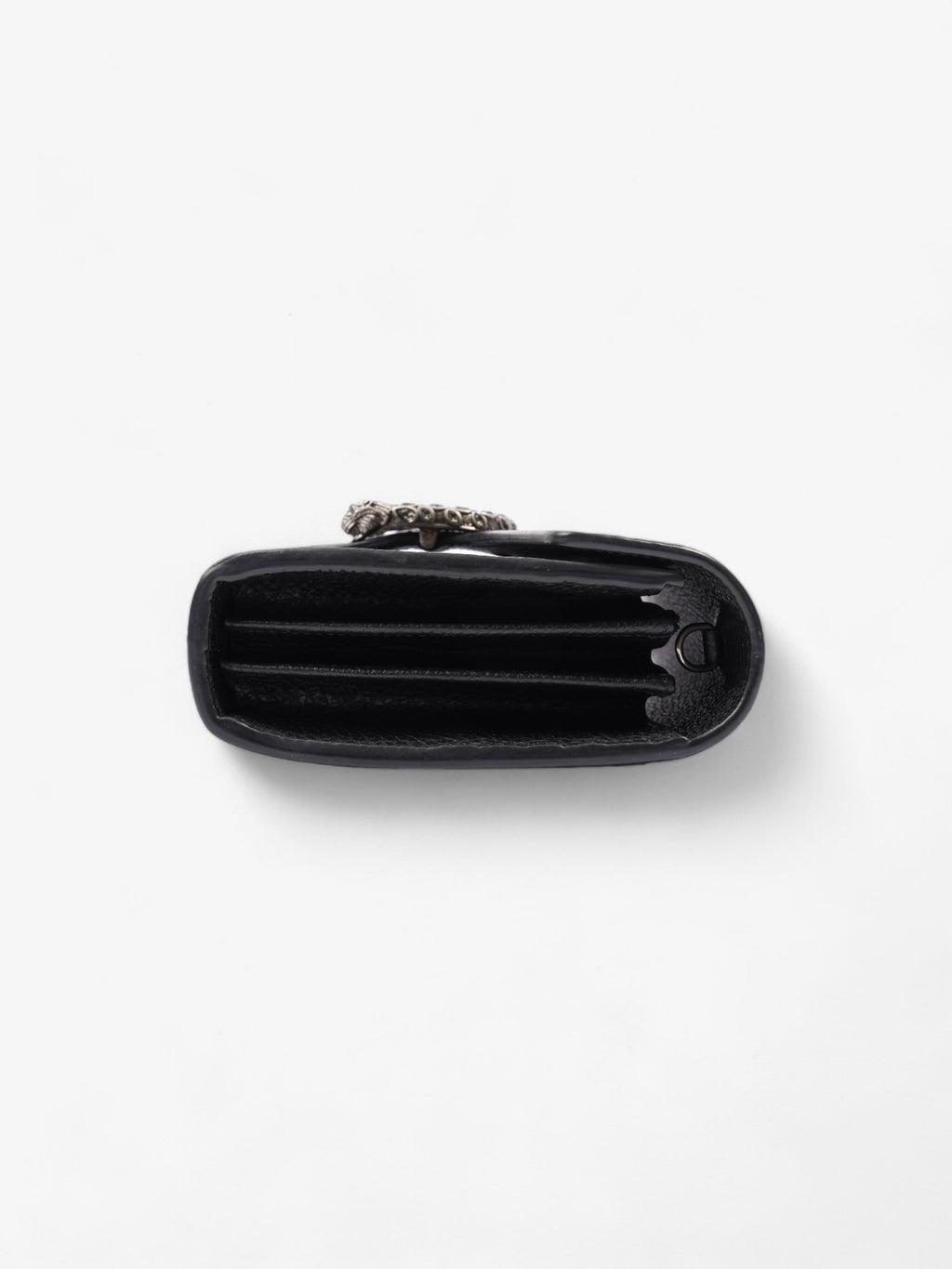 Gucci Dionysus Chain Wallet Black Calfskin Leather Mini