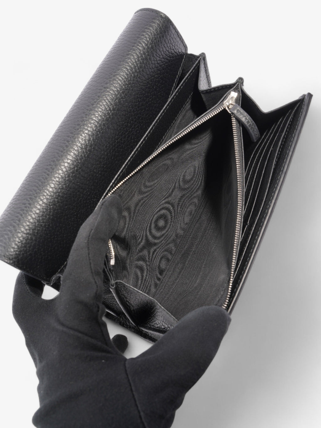Gucci Dionysus Chain Wallet Black Calfskin Leather Mini