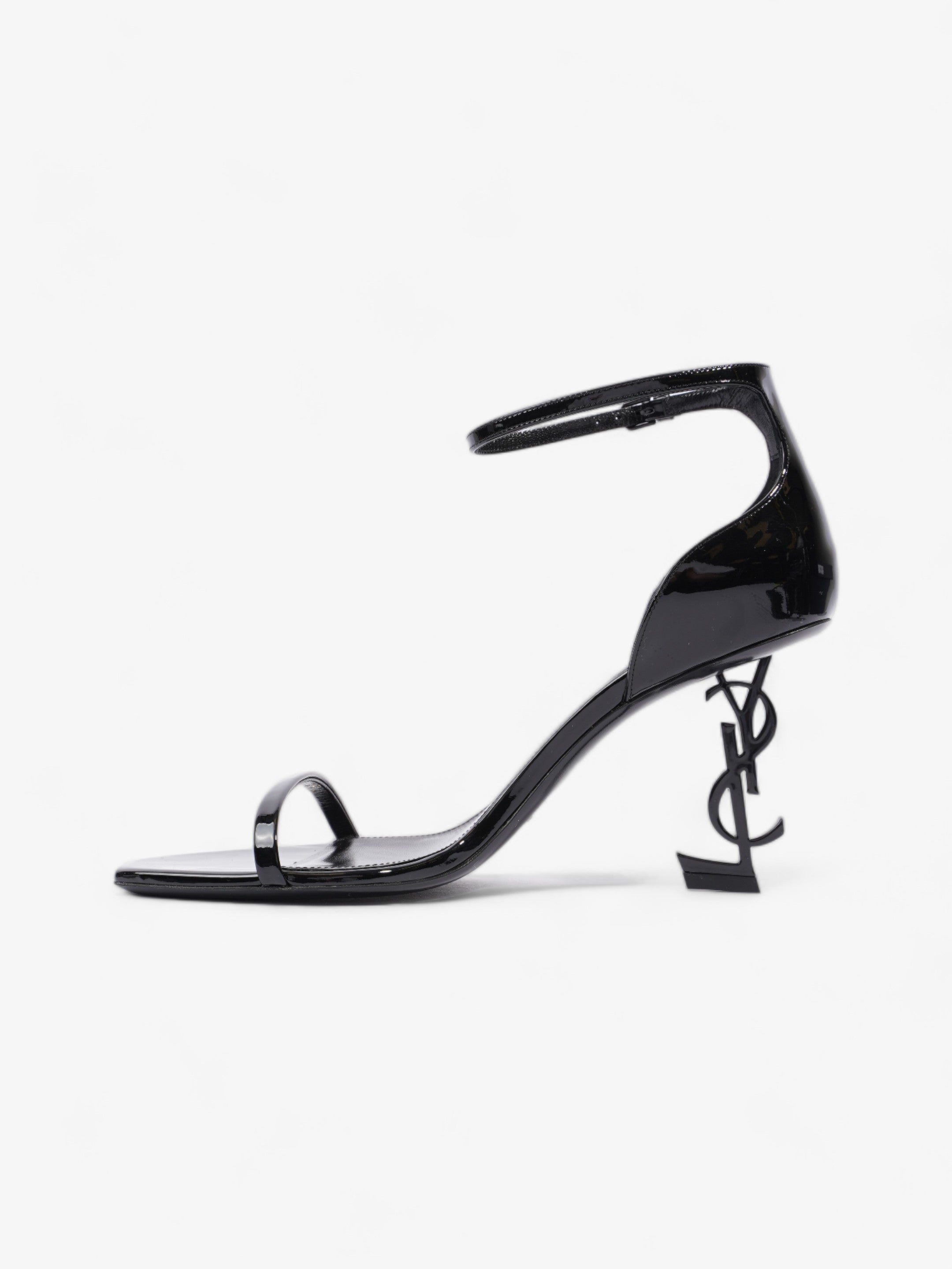 Saint Laurent Opyum 85 75mm Black Patent Leather EU 38.5 UK 5.5
