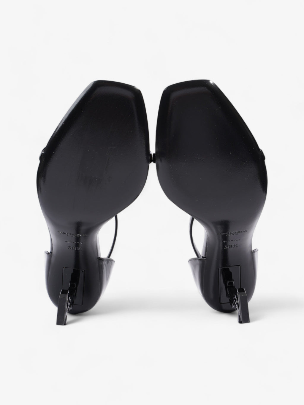Saint Laurent Opyum 85 75mm Black Patent Leather EU 38.5 UK 5.5