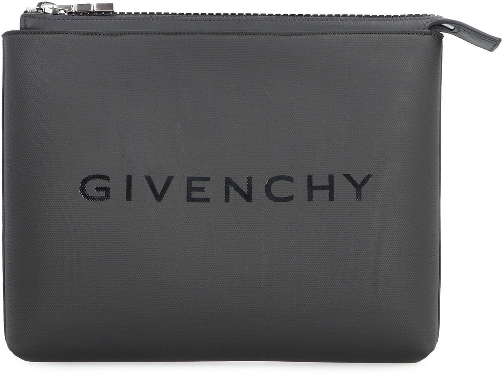 COATED CANVAS FLAT POUCH