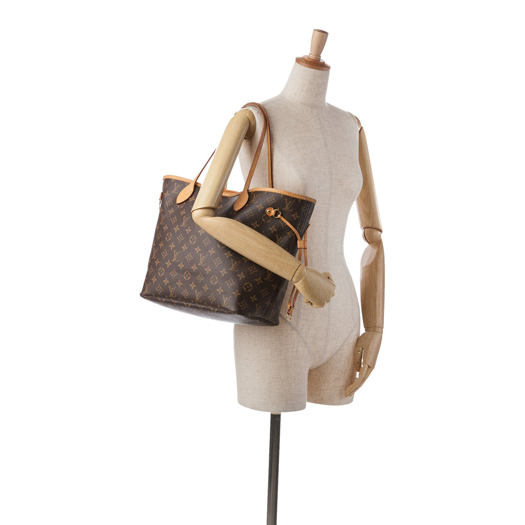 Brown Louis Vuitton Monogram Neverfull MM Tote Bag