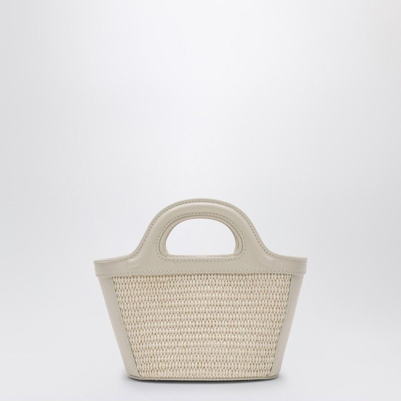 MICRO TROPICALIA WHITE LEATHER AND RAFIA