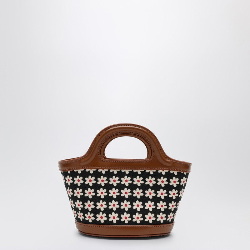 Marni Black Micro Tropicalia Bag With Daisy Print Women
