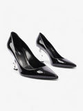 Saint Laurent Opyum Heels 85cm Black Patent Leather EU 39 UK 6