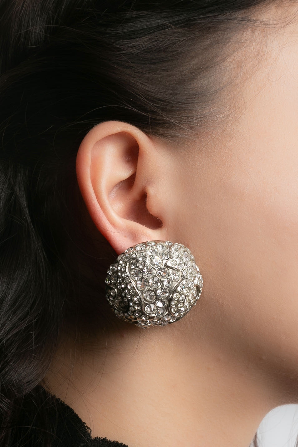 Boucles d'oreilles argentÃƒÆ’Ã‚Â©es Yves Saint Laurent