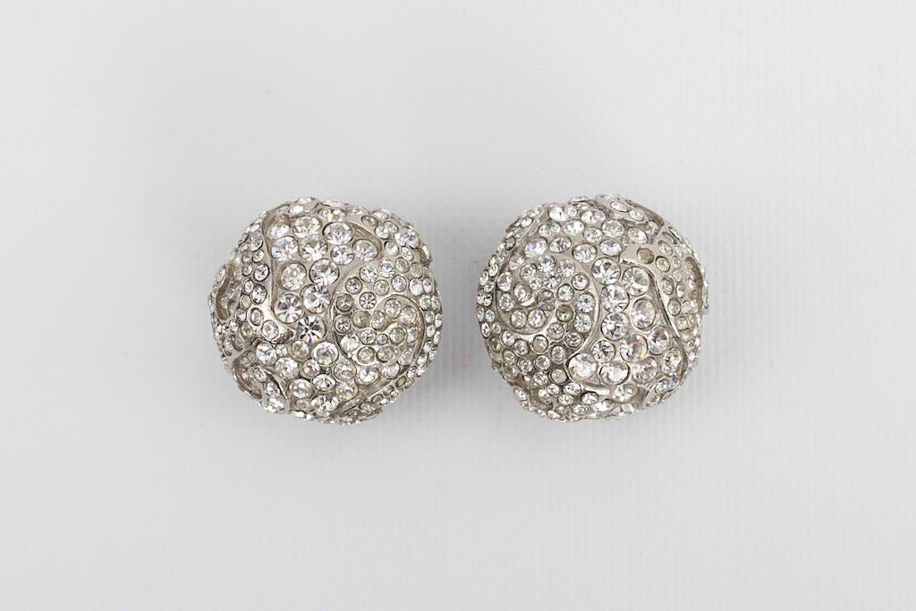 Boucles d'oreilles argentÃƒÆ’Ã‚Â©es Yves Saint Laurent