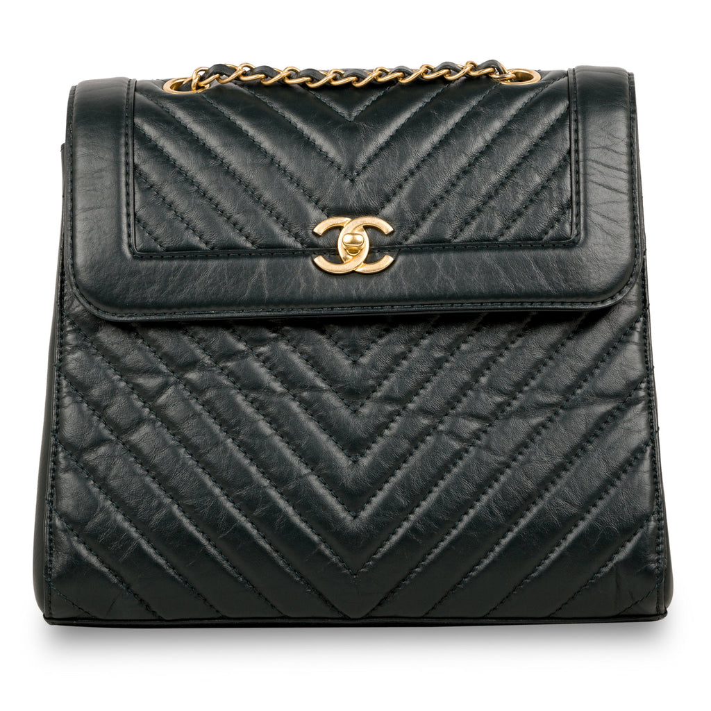 Chanel Chevron Framed Backpack