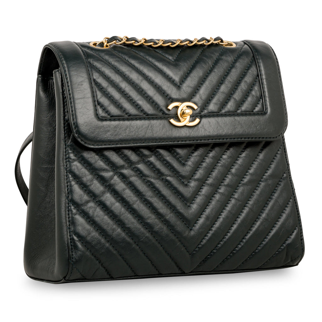 Chanel Chevron Framed Backpack