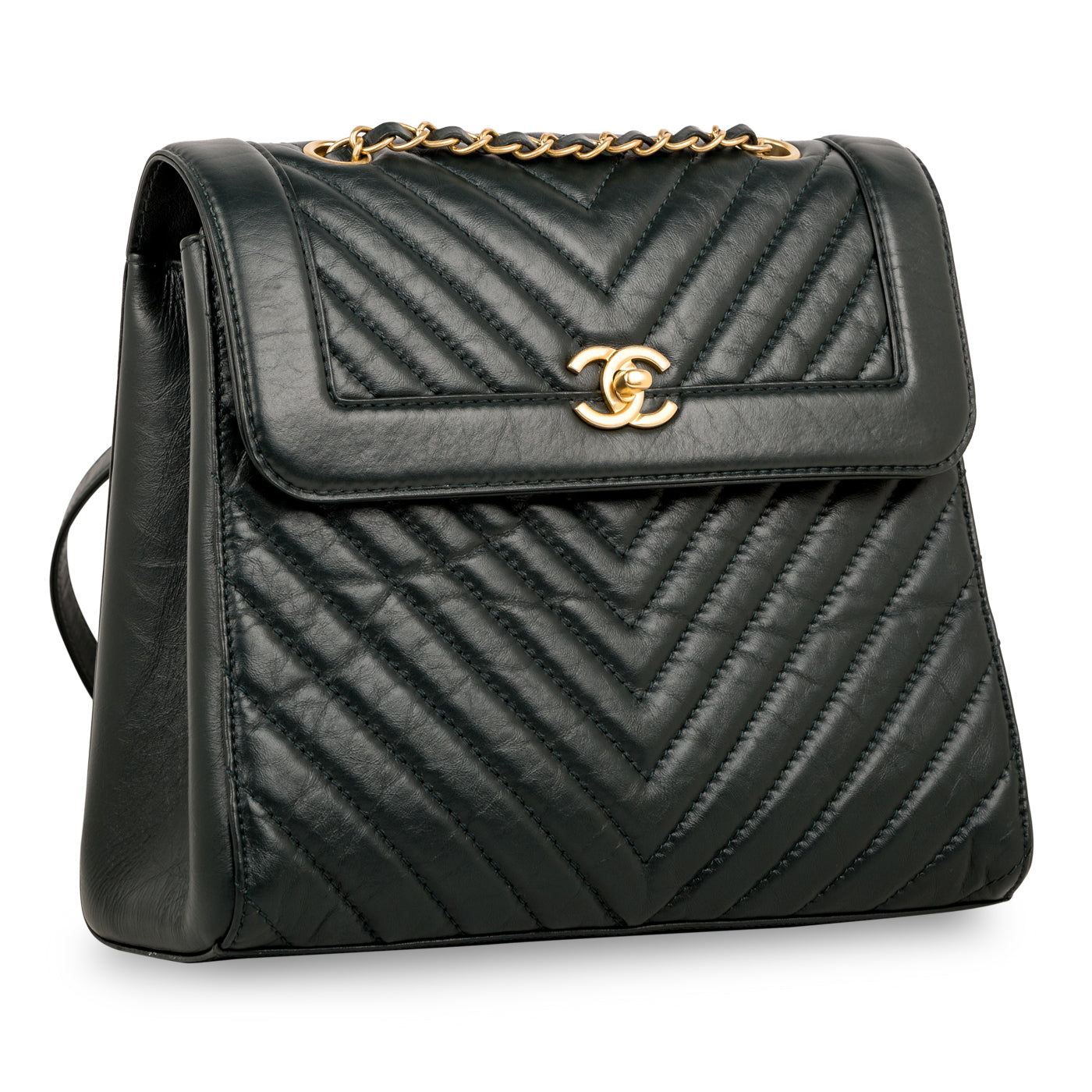Chanel Chevron Framed Backpack