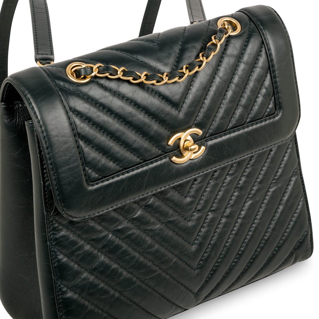 Chanel Chevron Framed Backpack