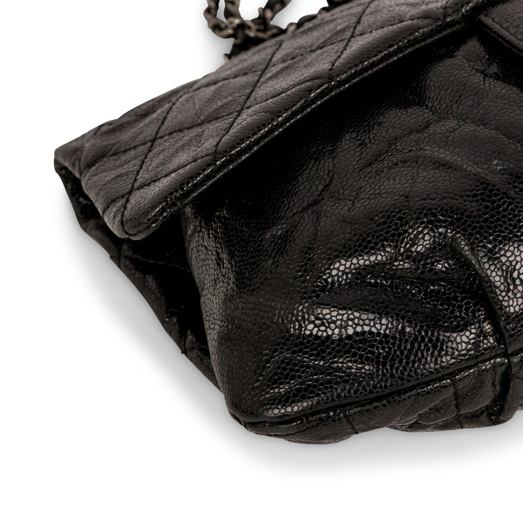 Glazed Caviar Medium Elastic Flap Bag