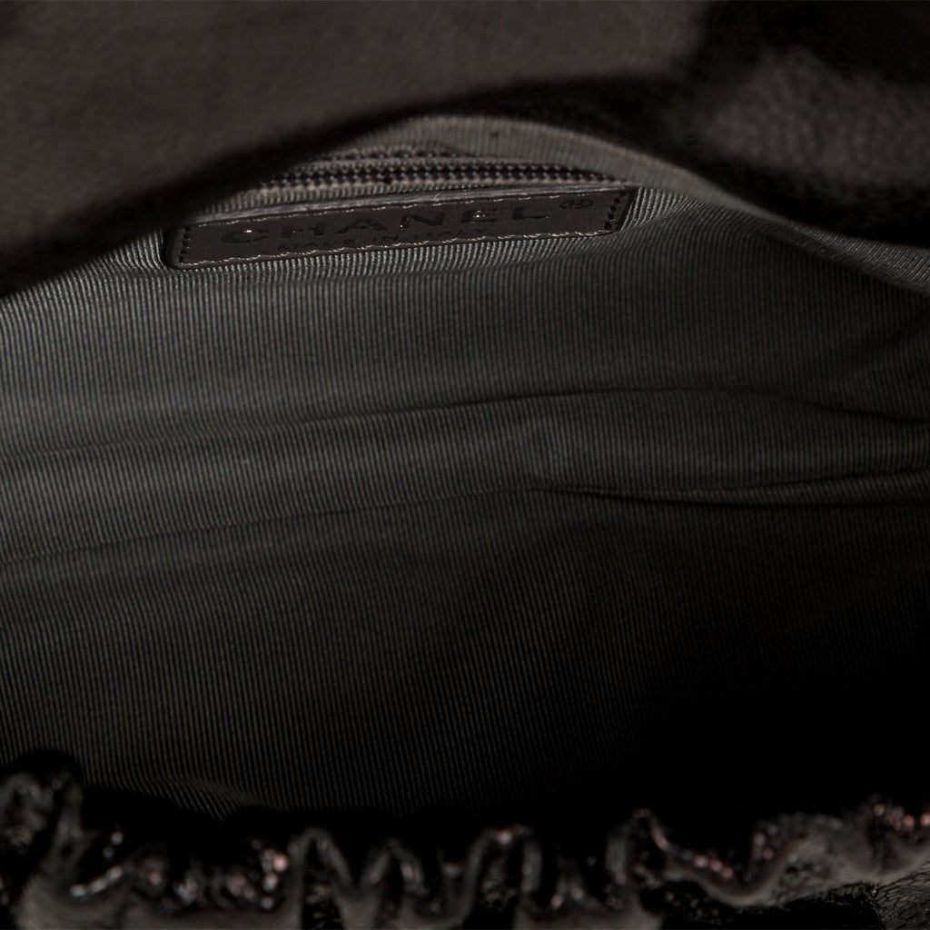 Glazed Caviar Medium Elastic Flap Bag