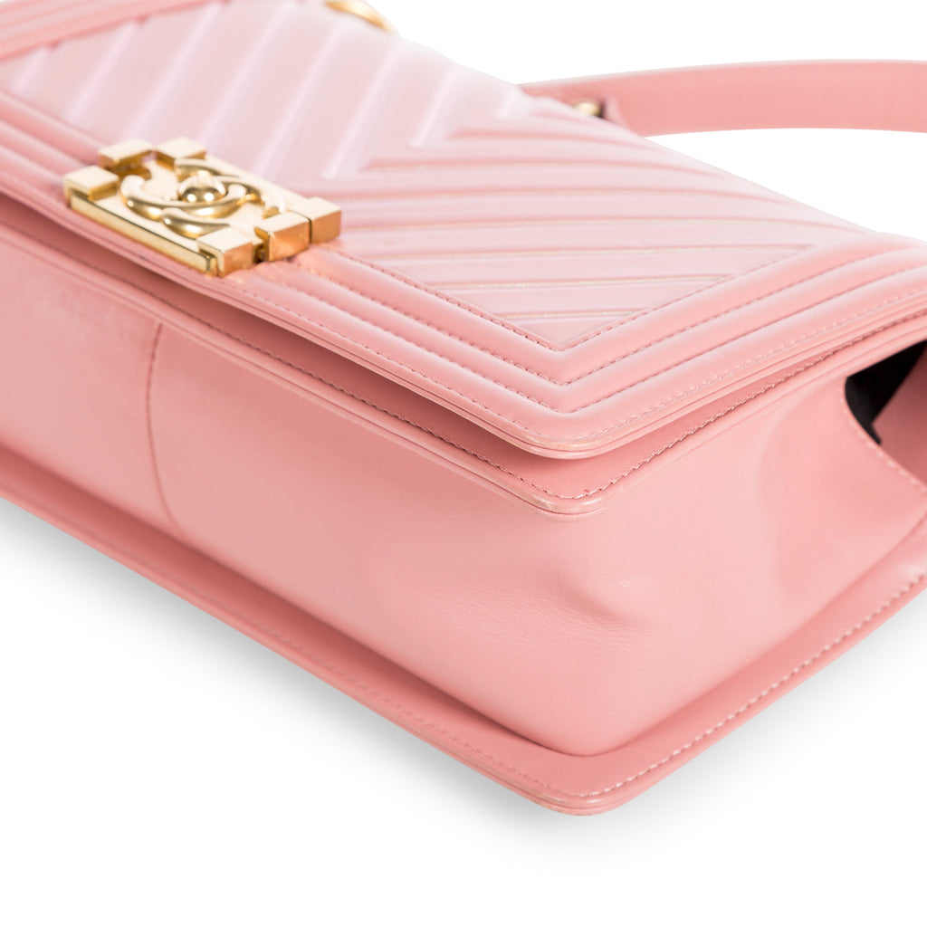 Chanel Iridescent Chevron Boy Bag - Medium