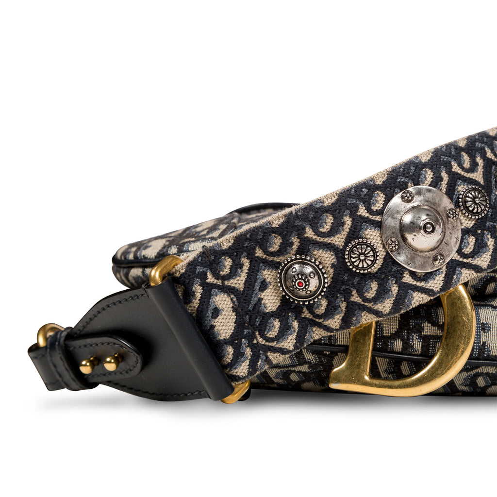 Saddle Bag with Embroidered Strap