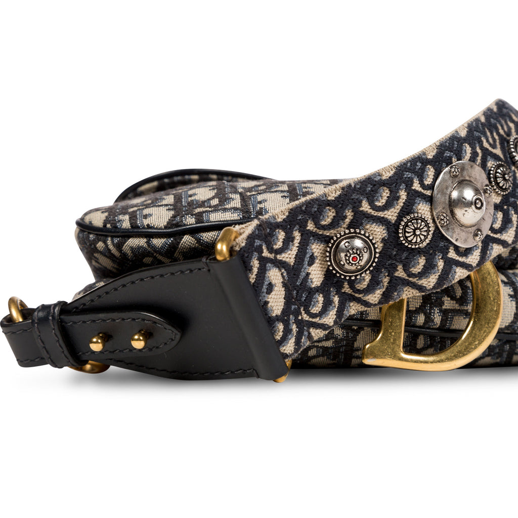 Saddle Bag with Embroidered Strap