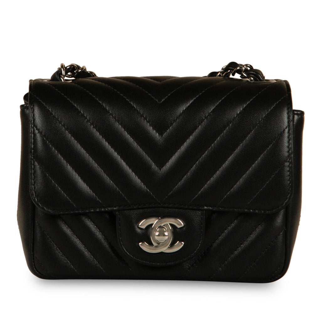 Chanel Classic Flap Bag - Mini Square - Chevron
