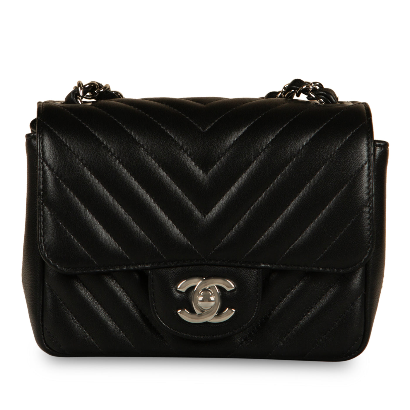 Chanel Classic Flap Bag - Mini Square - Chevron