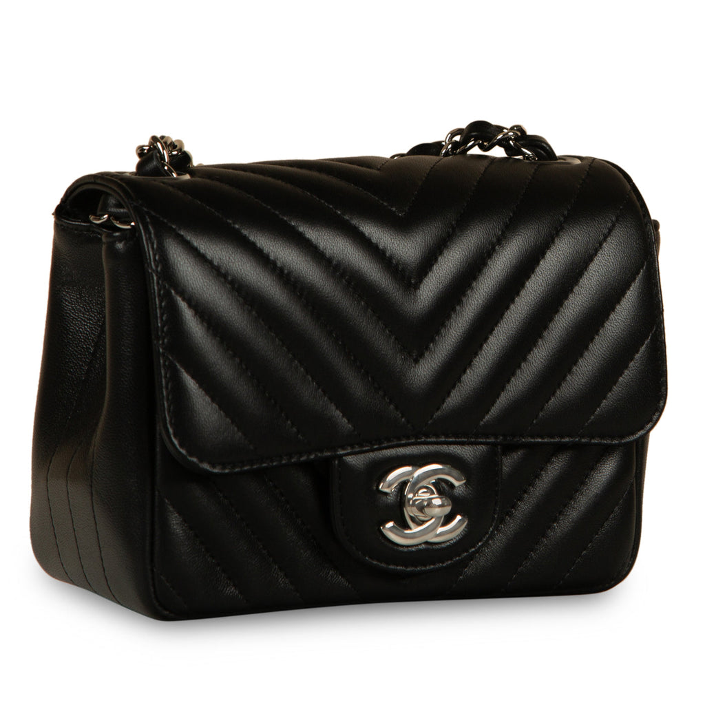 Chanel Classic Flap Bag - Mini Square - Chevron