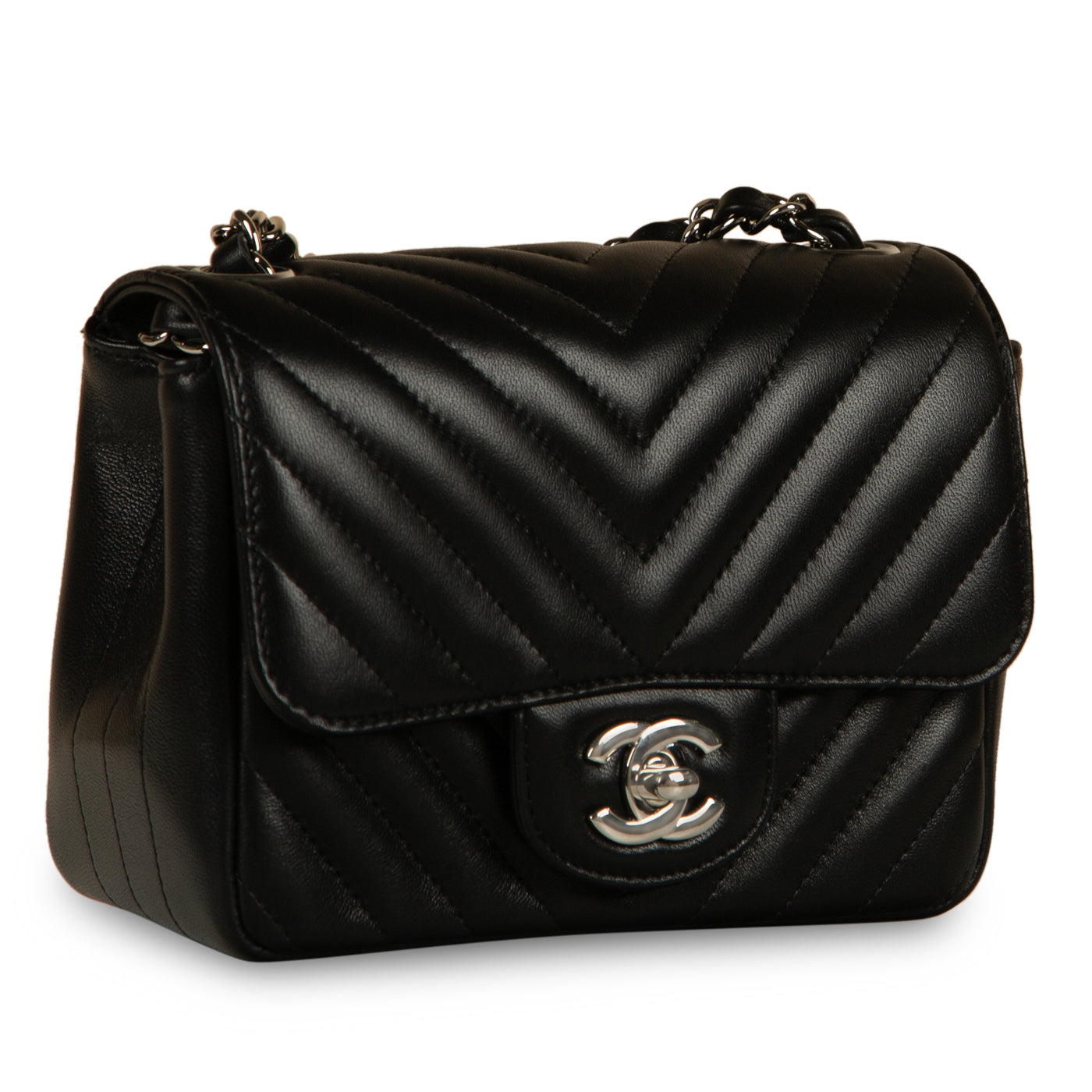 Chanel Classic Flap Bag - Mini Square - Chevron