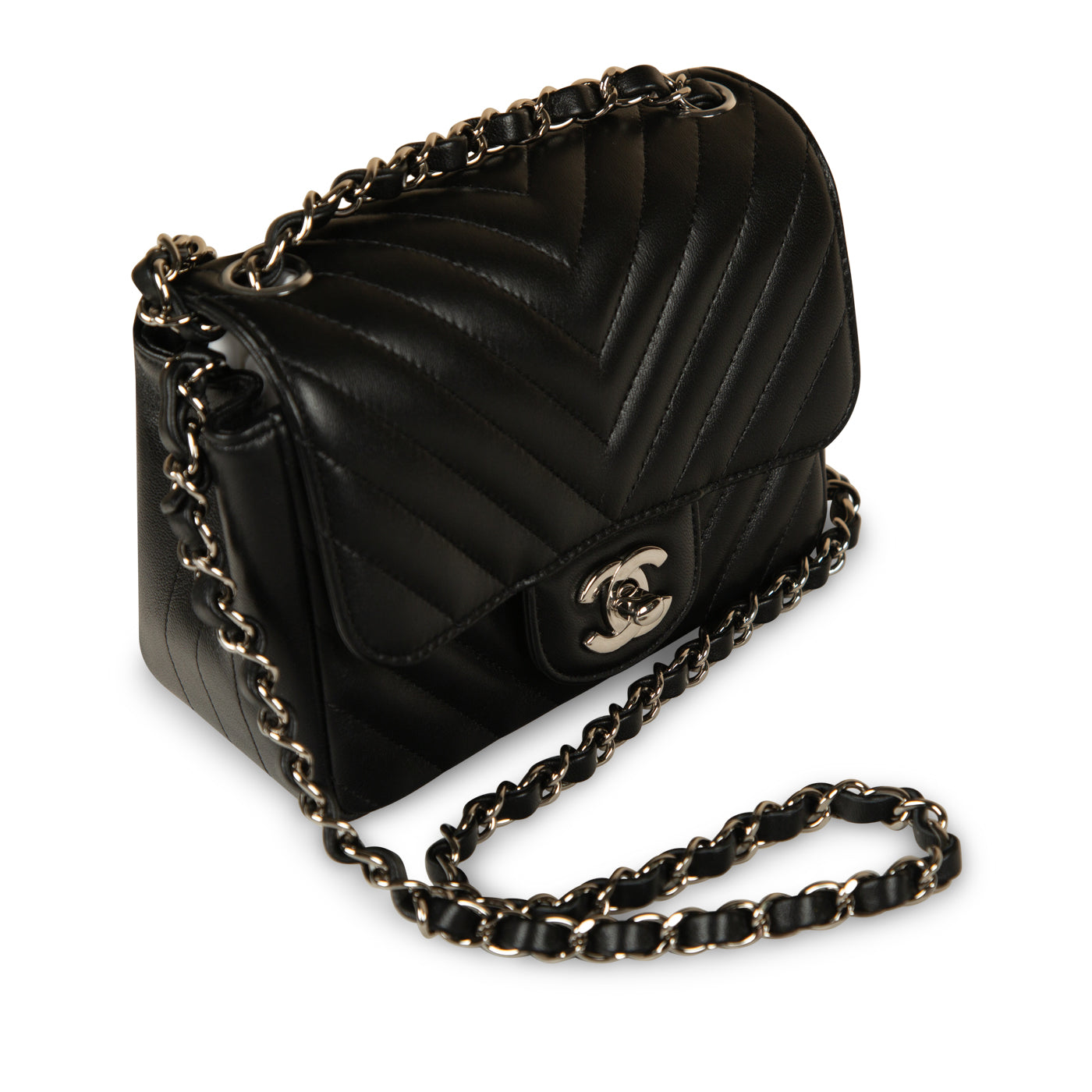 Chanel Classic Flap Bag - Mini Square - Chevron