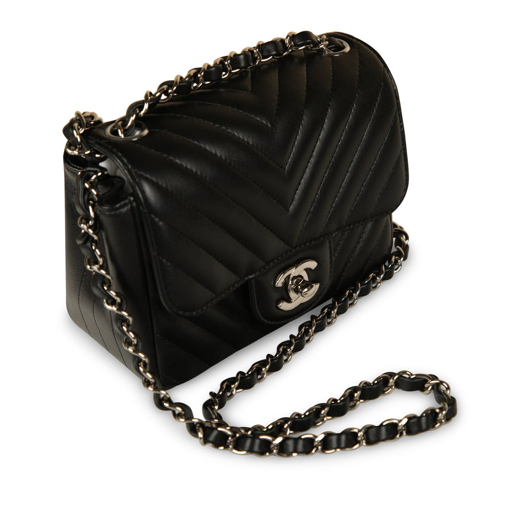 Chanel Classic Flap Bag - Mini Square - Chevron