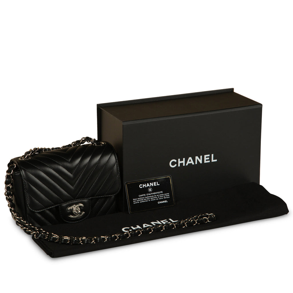 Chanel Classic Flap Bag - Mini Square - Chevron