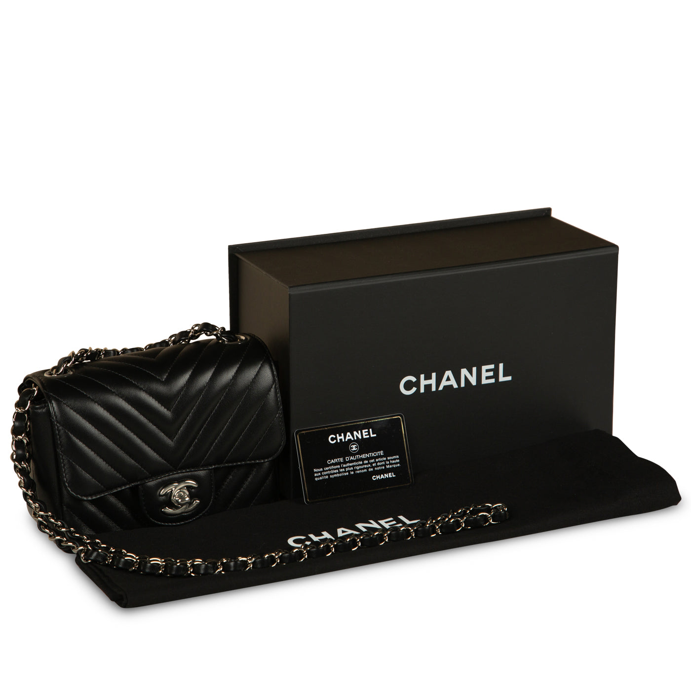 Chanel Classic Flap Bag - Mini Square - Chevron