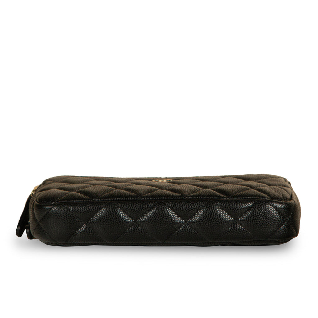 Chanel Double Zip Clutch on Chain