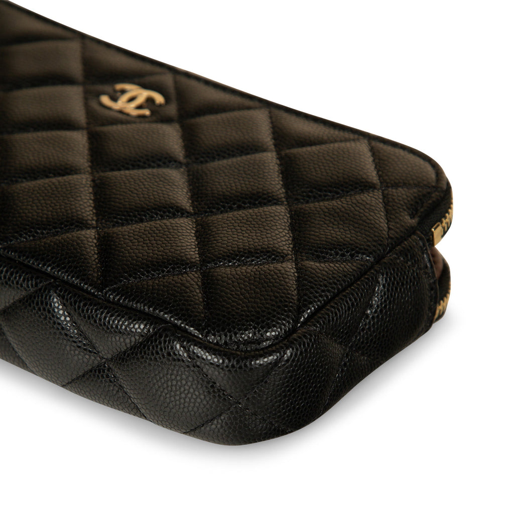 Chanel Double Zip Clutch on Chain
