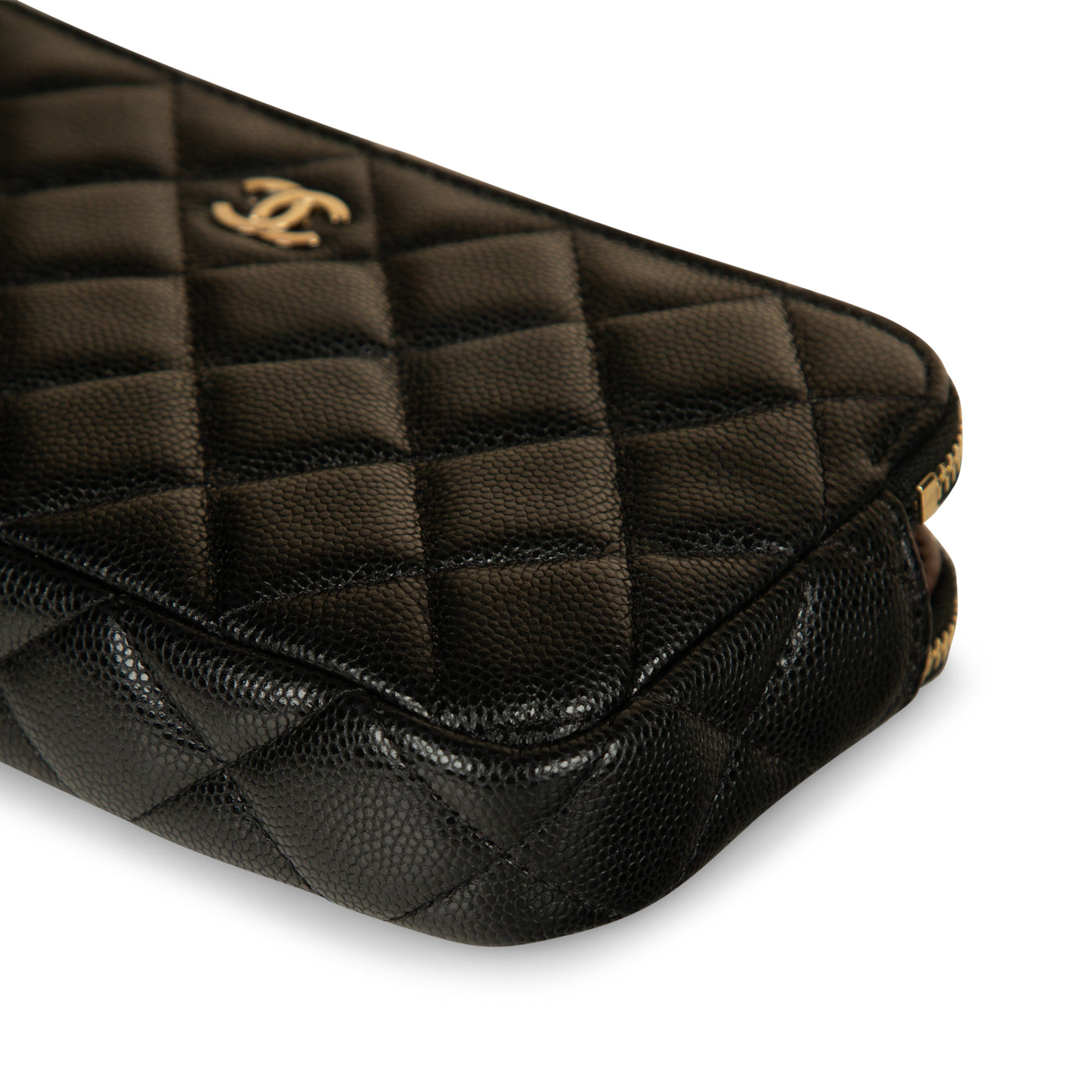Chanel Double Zip Clutch on Chain